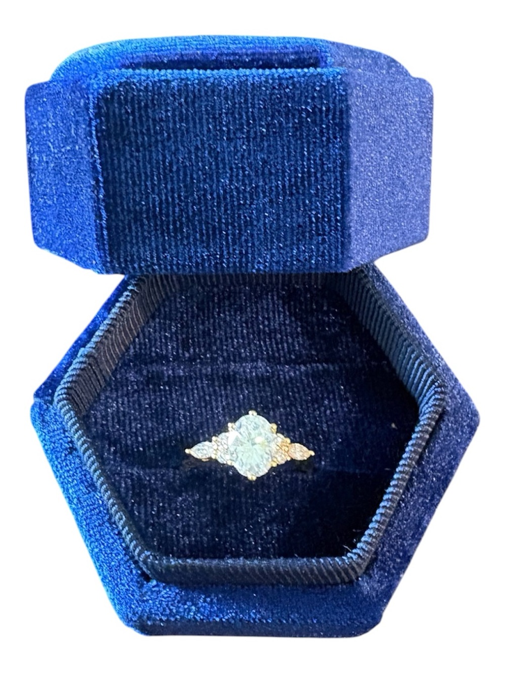 Oval Moissanite Engagement Ring Size 6.5